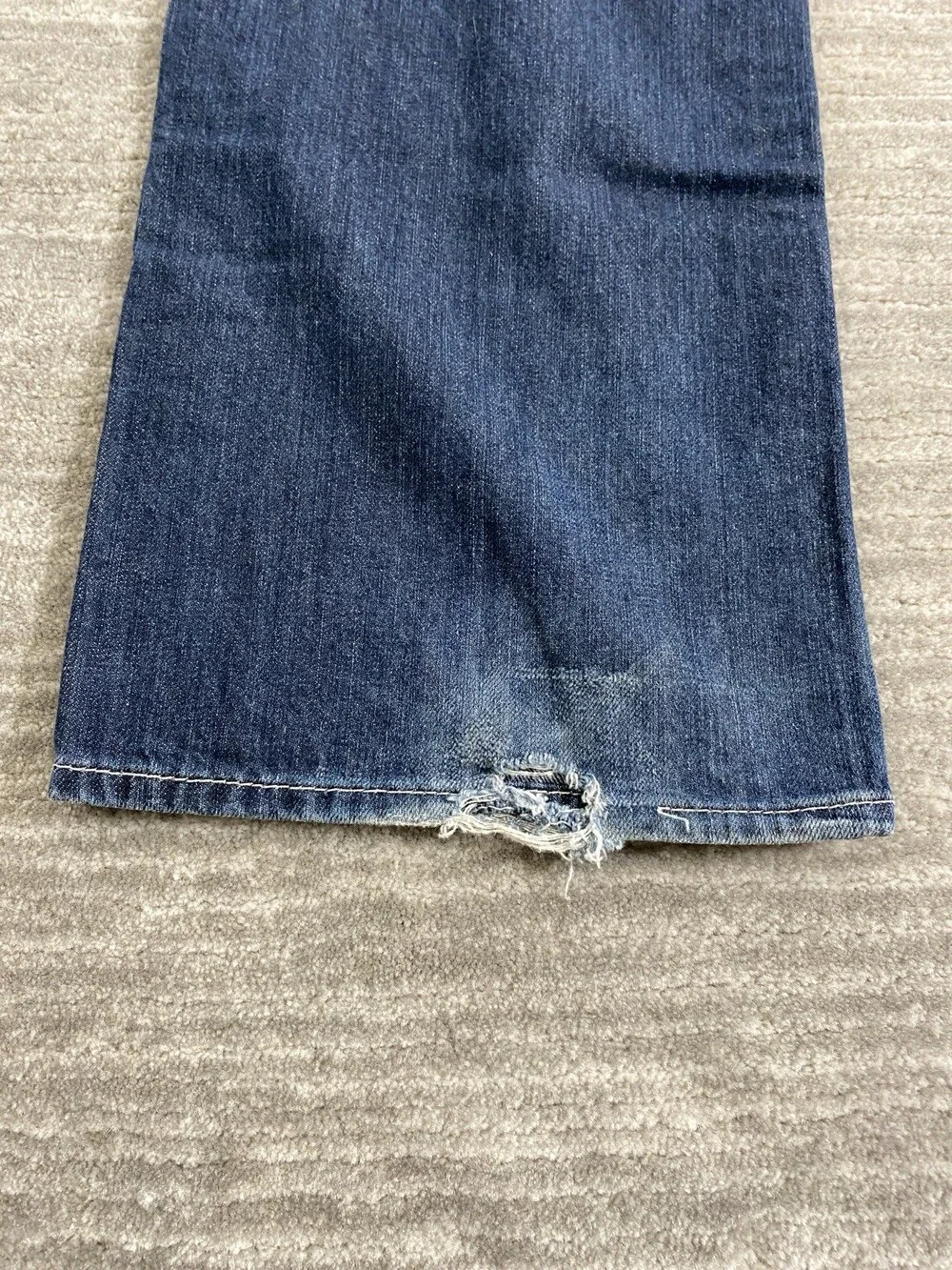Vintage Y2K Mens True Religion Straight Jeans Blue Tag 38 Fit 40 x 33